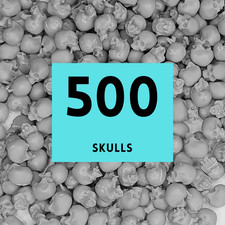 500x 3D Resin Printed Skulls