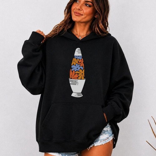 Floral lava lamp hoodie - floral,