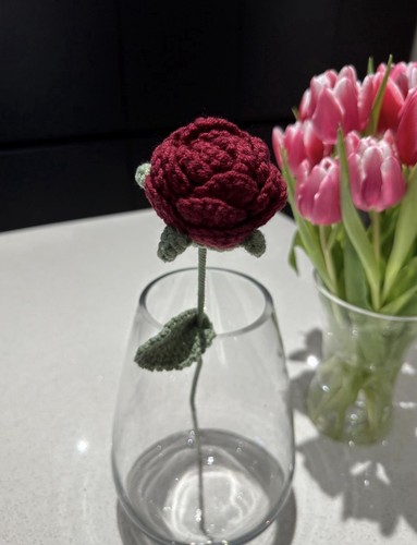 Handmade crochet burgundy - crochet,