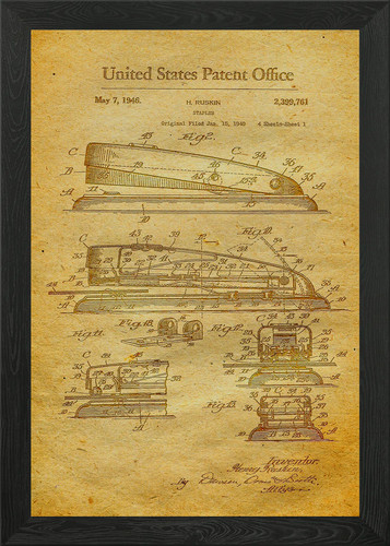 113 stapler patent print - stapler,