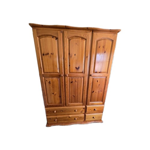 Solid pine wooden wardrobe - solid, /