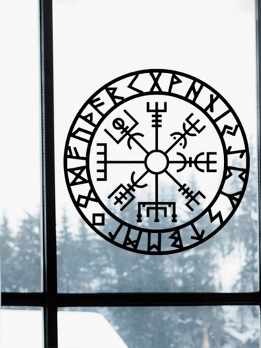 Vegvisir decal sticker - sticker, window