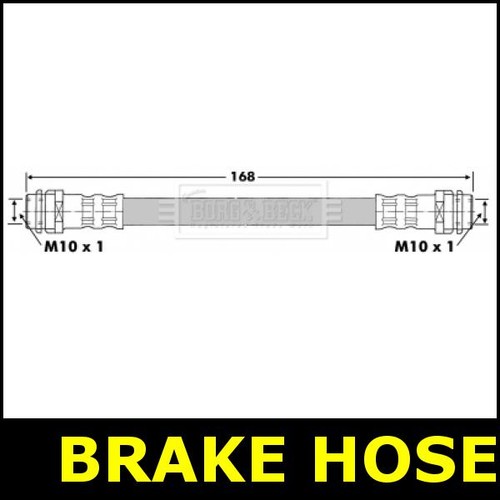 Brake hose rear - brake,