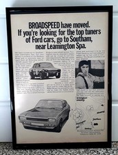 Framed original Classic Car Ad