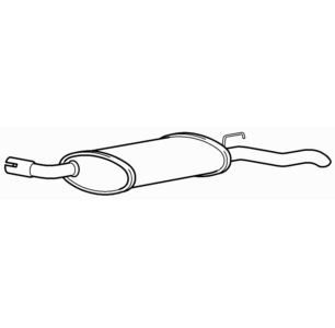 Quality rear exhaust silencer - quality,