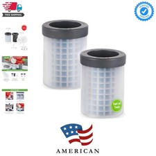 Squeeze & Release Mini Ice Cylinder Set of 2 - BPA-Free Silicon Freezer Mold