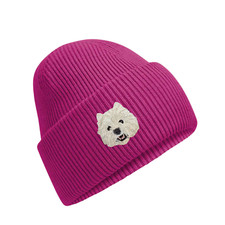 WEST HIGHLAND TERRIER EMBROIDERED BEANIE UNISEX 15 COLOURS GIFT BOX WESTIE
