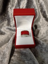 925 SOLID ANTIQUE STERLING SILVER CHUNKY ART DECO CARNELIAN & MARCASITE  RING. Q