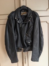 Schott Perfecto 118 J Double Riders Leather Jacket Black color Size 44  Vintage