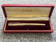 Parker 9ct Gold Fountain Pen Presidential In Box - 14.25g Gold