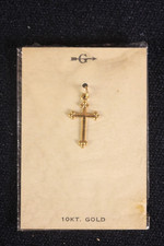 Antique 10K Yellow Gold Cross