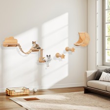 6 Pieces Cat Wall Mounted