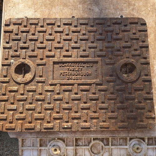 Cast iron manhole - iron,