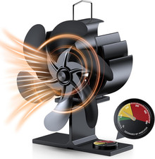 Wood Stove Fan, 6 Blades Heat