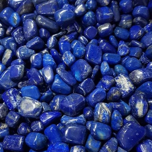 Lapis lazuli tumbled - , crystals