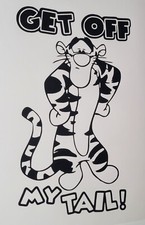 1x Get Off Tigger Decal Vinyl