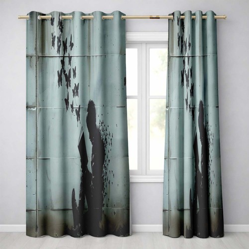 Blackout eyelet curtains - blackout,