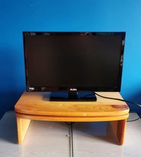 Solid Pine Monitor Stand / TV Stand With Movable Top