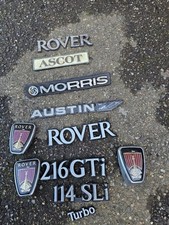 Job lot of Rover, Morris Ascot car badges