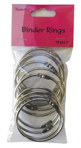 Crafts binder rings metal - crafts,