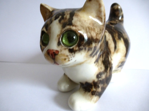Winstanley pottery tabby cat - tabby,