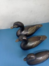 Duck trio ornaments metal - duck,
