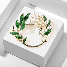 Lily Of The Valley Brooch Gifts, Queen Elizabeth's Favourite Pearl Flower White