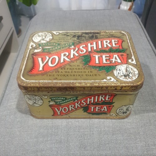 Yorkshire tea tin caddy - tin,