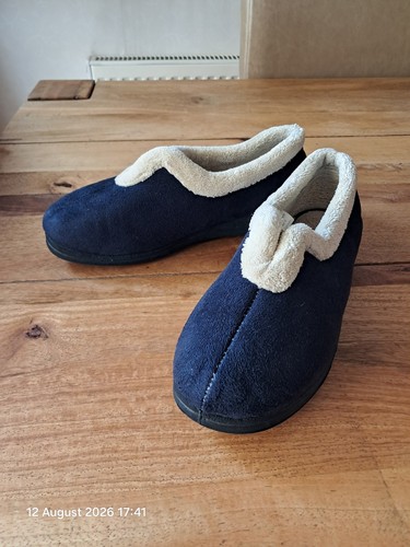 Padders navy slippers - navy, size