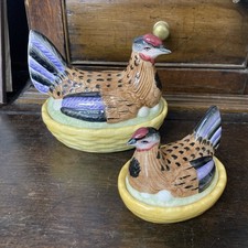 Staffordshire Pottery Hen On
