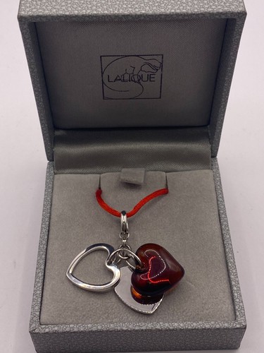 Lalique heart pendant necklace - heart,