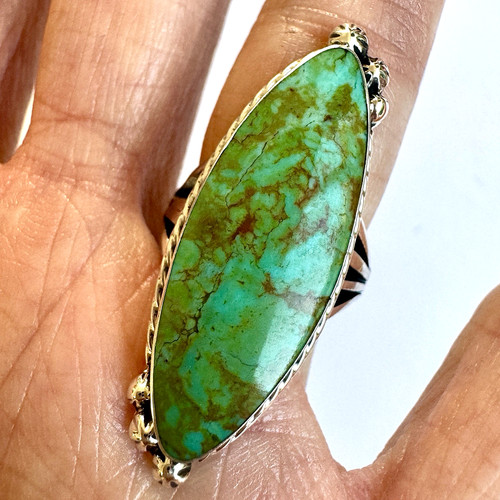 Navajo long mine turquoise - #8,