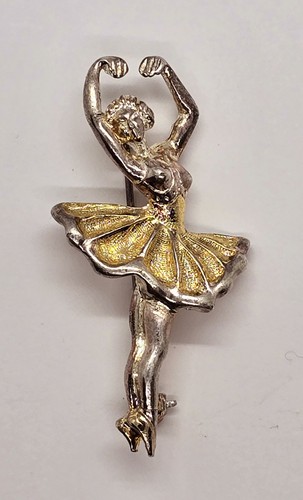 Vintage brooch ballerina - vintage,
