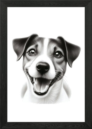 Jack russell framed - russell, art