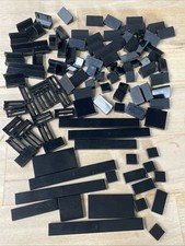 Lego Job Lot Tiles Black Tile Angled Brick Slope Smooth