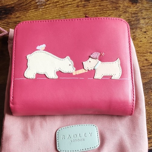 Radley pink leather zip around - radley,