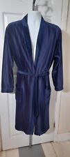 Vintage 70s C&A Mens Velour Striped Belted Dressing Gown Smoking Jacket Medium 