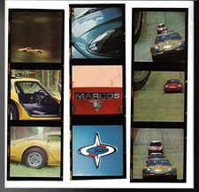 Marcos 2-Litre & 3-Litre (Ford) GT 1969-70 UK Market Foldout Sales Brochure