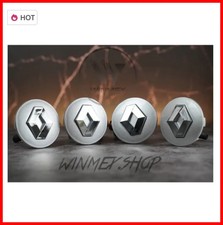 Set of 4 Silver Renault alloy