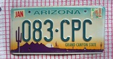 ARIZONA, rough condition AMERICAN LICENSE NUMBER PLATE please read listing#AZruf