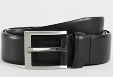Boss Mens Black 100% Leather