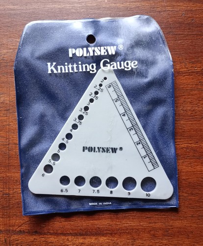 Polysew knitting needle gauge - needle,
