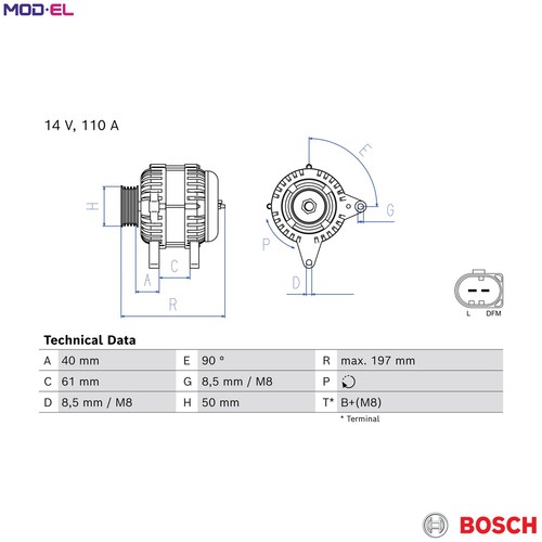 Alternator 986 084 810 - alternator, 0