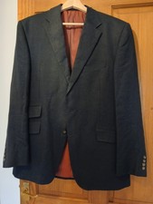 Marks and Spencer Mens SARTORIAL 40 inch M Navy Nova Fides flax blazer