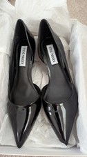 Steve Madden Black Patent D'Orsay Kitten Heel Pumps Size 5 (US 7.5)