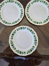Vintage 3 x Side Plates Royal Vale Blue Rose Pattern 8369 Bone China