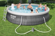 LARGE Bestway Rattan Effect