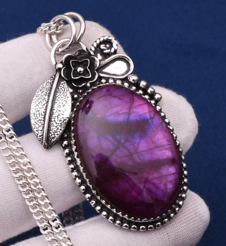 Purple labradorite gemstone - purple,
