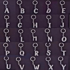 Diamante Alphabet Keyring