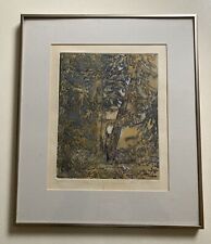 Vintage Susan Sands Etching “rainforest In Vancouver “ Trees Scene 6/75 Signed